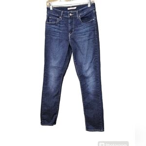 Levi's midrise skinny dark blue size 8